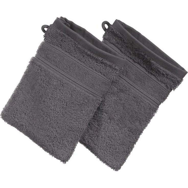 Erwin Müller Waschhandschuh Waschhandschuh "Karlsruhe" 2er-Pack, Frottier, Walk-Frottier Uni – Bild 1