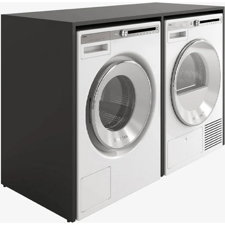 Platan Room Waschmaschinenumbauschrank DORA Waschmaschinenschrank 130 cm breit Überbauschrank Waschmaschine oder Wäschetrockner Schrank für Bad – Bild 1