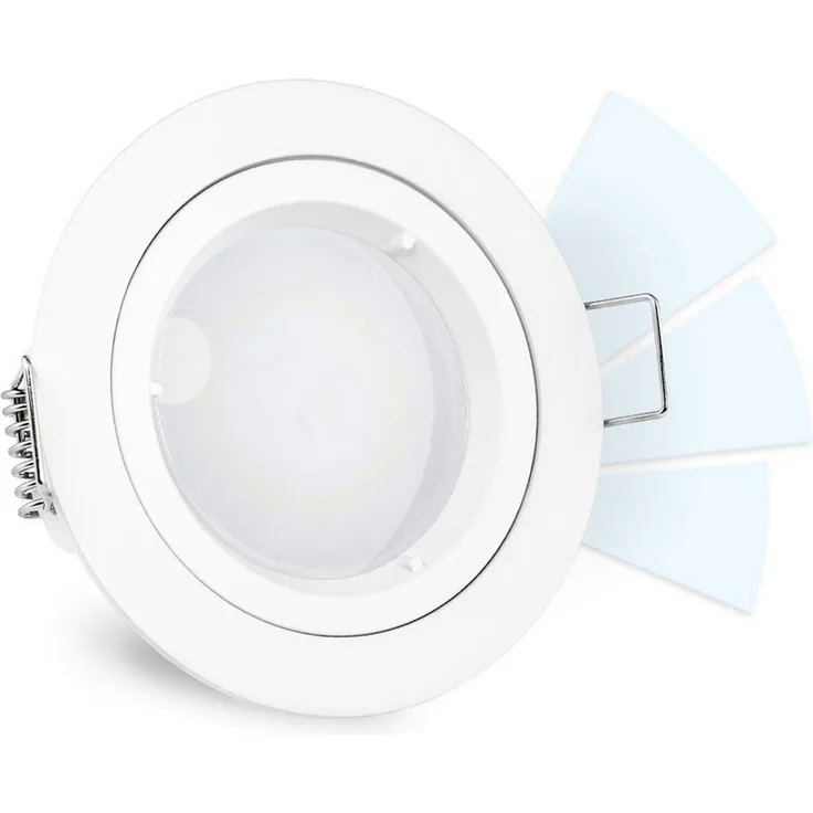 linovum LED Einbaustrahler fourSTEP LED Einbauspot "Dimmen ohne Dimmer" GU10 5W neutralweiss, Neutralweiß