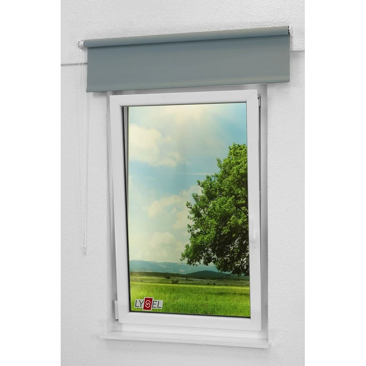 Lysel - Qualitätsrollo Tageslicht anthrazit, (B x H) 123x190 cm in grau/anthrazit – Bild 5
