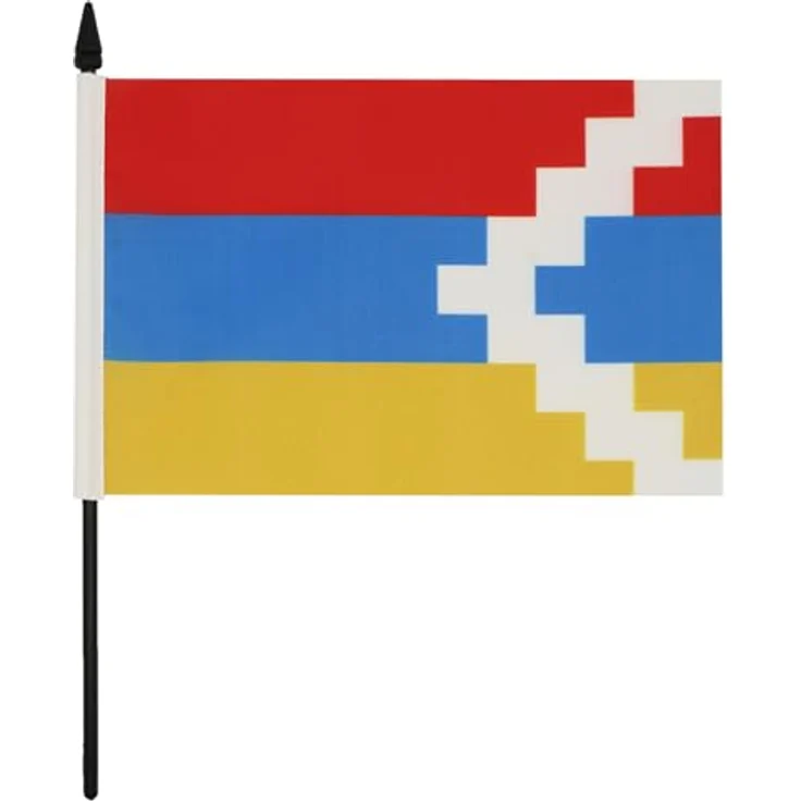 AZ FLAG - Tischflagge Bergkarabach - 21x14 cm - Gharabagh Tischfahne 14 x 21 Cm - Flaggen – Bild 2