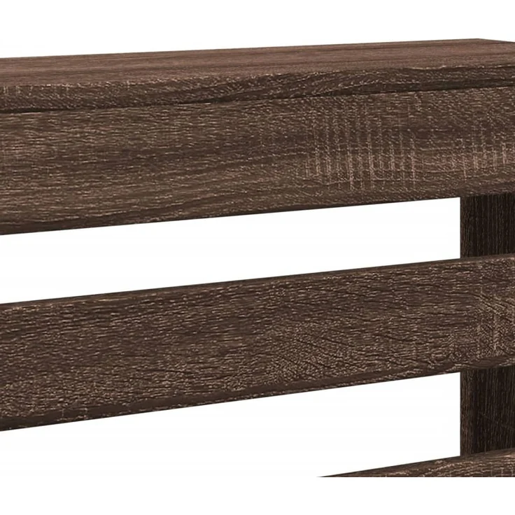 vidaXL Heizkörperverkleidung Braun Eiche 104x20x82 cm Holzwerkstoff 852696 – Bild 6