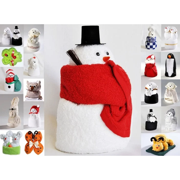 JACK Handtuch Set Frottier Geschenk Set viele Modelle Handarbeit Origami Gästetuch, (1-St), Handtuch, Waschhandschuh, gefaltete Tiere, tolle Geschenkidee – Bild 2