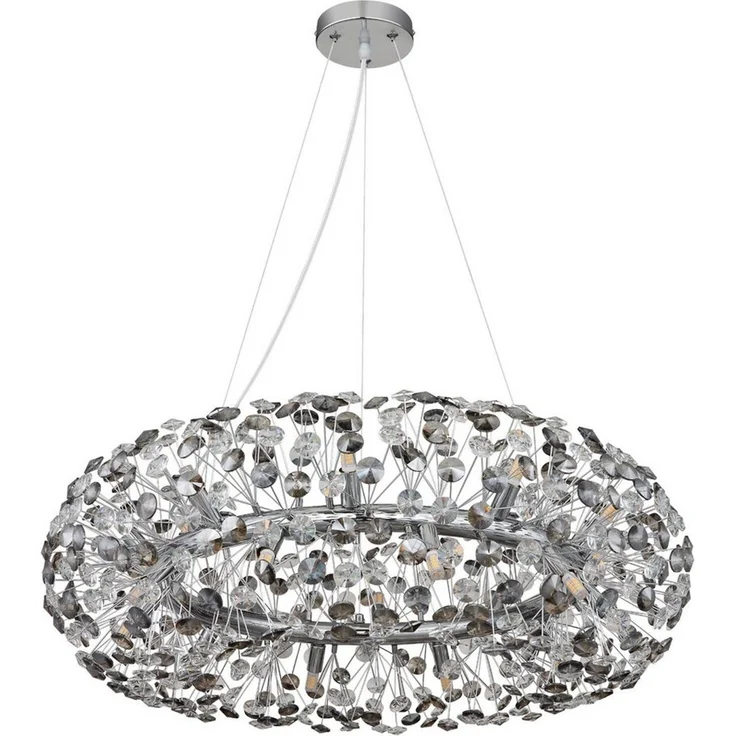 GLOBO LIGHTING Kronleuchter GLOBO Lighting Kronleuchter KATRINA DH 80x150 cm gold Luster Krone, Warmweiß – Bild 3