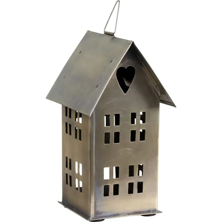 Lichterhaus Teelichthalter Teelichthaus Windlicht H 15,5cm Chic Antique 52047-13 – Bild 2