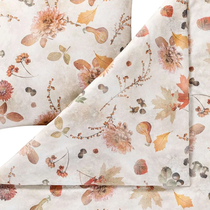 Estella Flanell Bettwäsche Autumn Foliage 4470-325 Blätter 135x200 – Bild 4