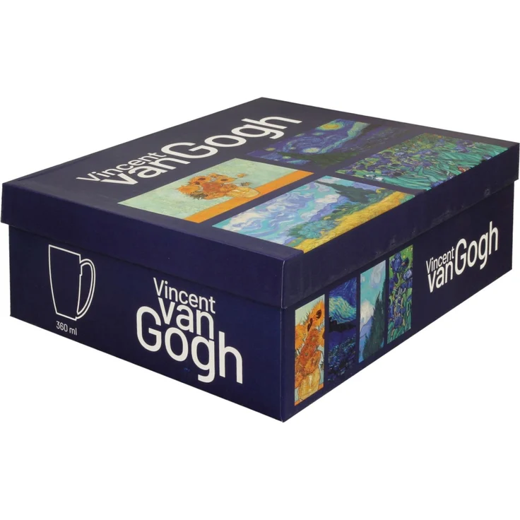 DUO ART GALLERY 4er-Set klassische Becher 360 ml inspired by VAN GOGH aus New Bone China Porzellan – Bild 5