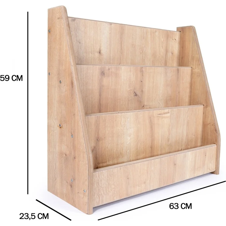 Calicosy 'MAEL' Kinder-Bücherregal mit Eichenoptik H59 cm - Eiche – Bild 5