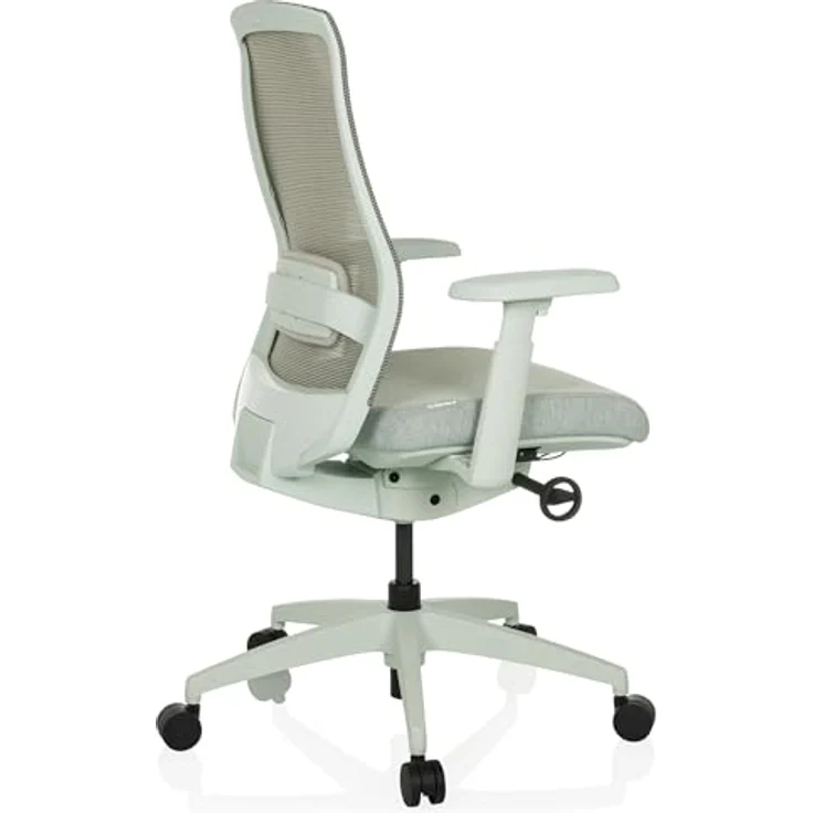 MID.YOU Drehstuhl, Grau, Textil, mit Armlehnen und ergonomischer Rückenlehne, 65x95 - 103x70 cm – Bild 8