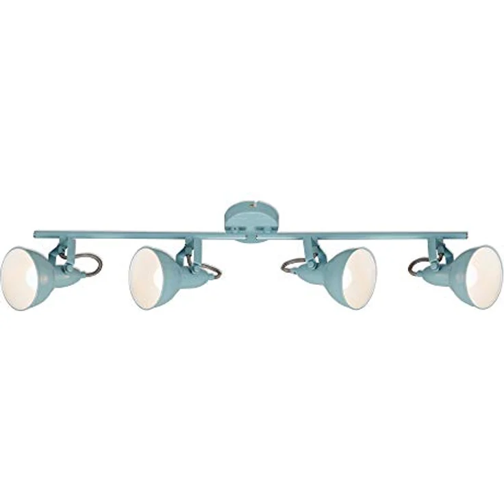 BRILONER - Deckenlampe Vintage schwenkbar, E14 Fassung, max. 40 Watt, Deckenleuchte, Lampe, Wohnzimmerlampe, Schlafzimmerlampe, Küchenlampe, Deckenstrahler, Deckenbeleuchtung, 79x19 cm, Mint-Weiß – Bild 2
