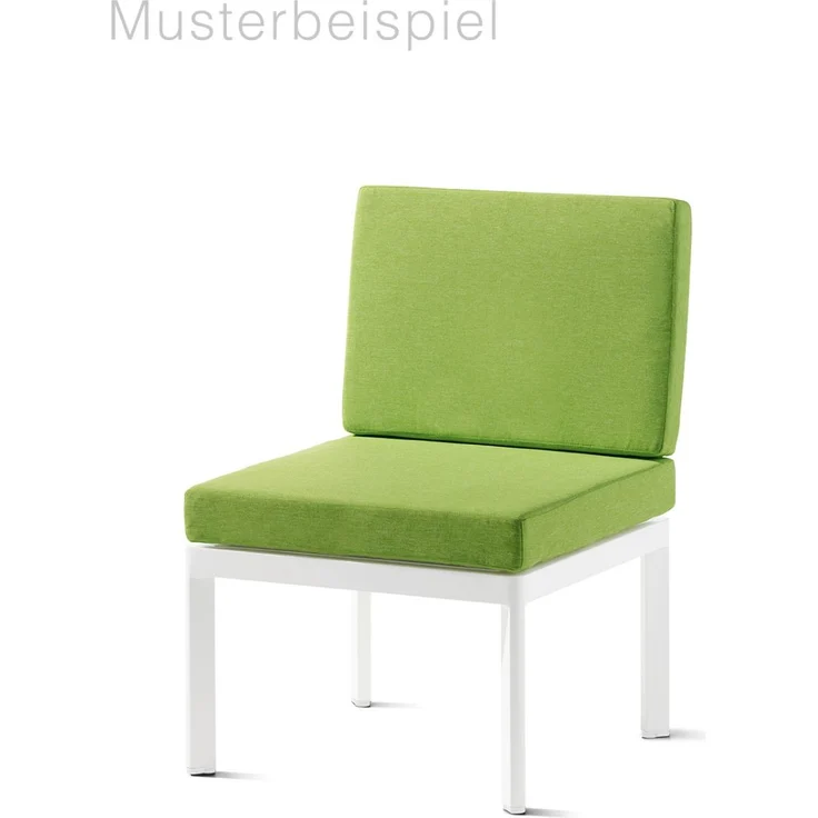 Sieger Lugo Lounge Basis - inkl. 1x Rücken- / Seitenelement + 1x Verbindungselement Einzelteil des Loungesets Lugo, Aluminium Weiß, 60 x 36 x 60 – Bild 4