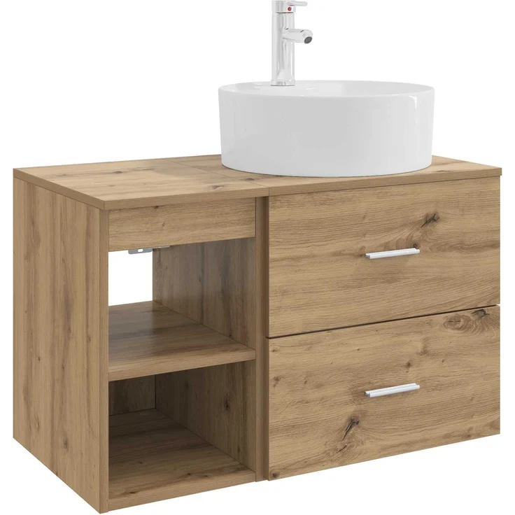 vidaXL Badezimmerschrank-Set 2 stk. Artisan-Eiche 79,5 x 44,5 x 76 cm 3403911 – Bild 2