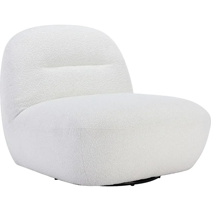 Vente-unique - POZETI - Sessel mit gerader Rückenlehne - Metall - Weiß - 82 x 84 x 73 cm