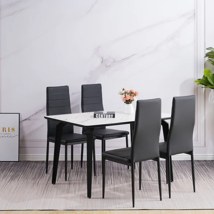 Albatros Esszimmerstühle MILANO 6er Set, Braun - Polsterstuhl mit Kunstleder-Bezug, Modernes Stilvolles Design am Esstisch - Küchenstuhl oder Stuhl Esszimmer mit hohe Belastbarkeit bis 110kg – Bild 6