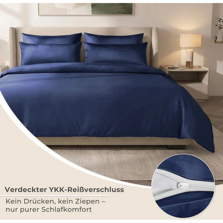 Laynenburg Bettwäsche Eukalyptus aus 100% Tencel Lyocell ab Gr. 135x200 – Bild 4