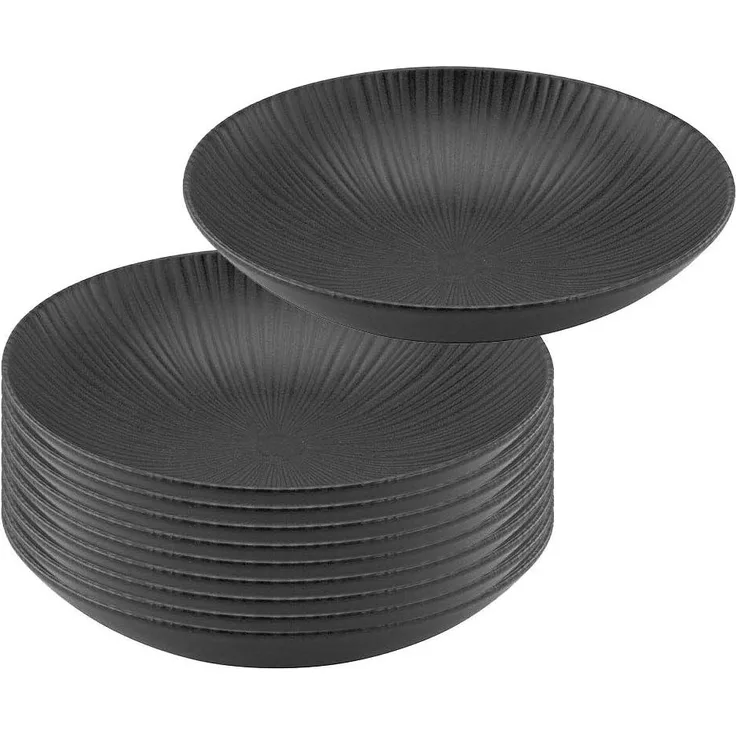 CreaTable 232084 VESUVIO black Pasta / Salat / Suppenteller 22 cm