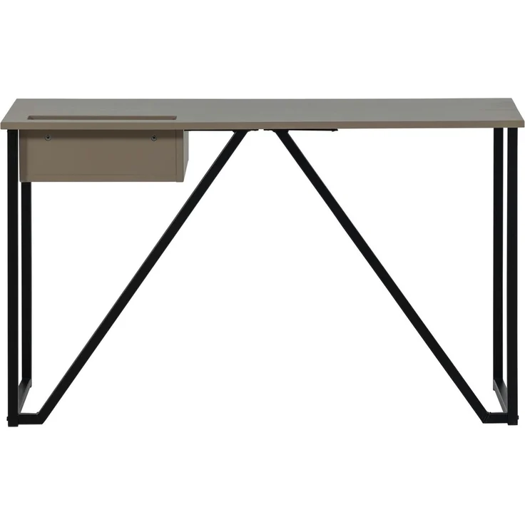 Schreibtisch New Julius aus Kiefernholz FSC, modern mit Schublade, Braun, 126 x 53 cm – Bild 7