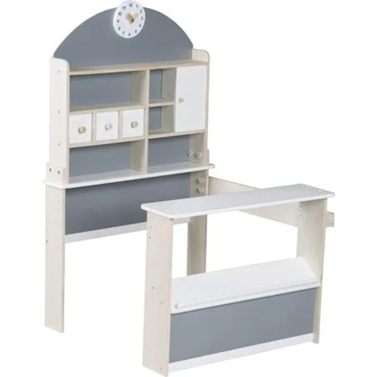 roba Kaufladen - Holz - Verkaufsstand mit Theke & Seitentheke - Natur lackiert