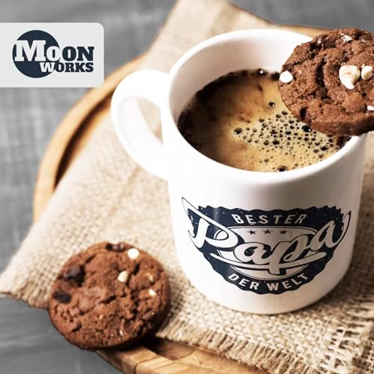 MoonWorks Tasse Kaffeetasse Bester Papa der Welt Geschenk Geschenktasse MoonWorks®, Keramik – Bild 6
