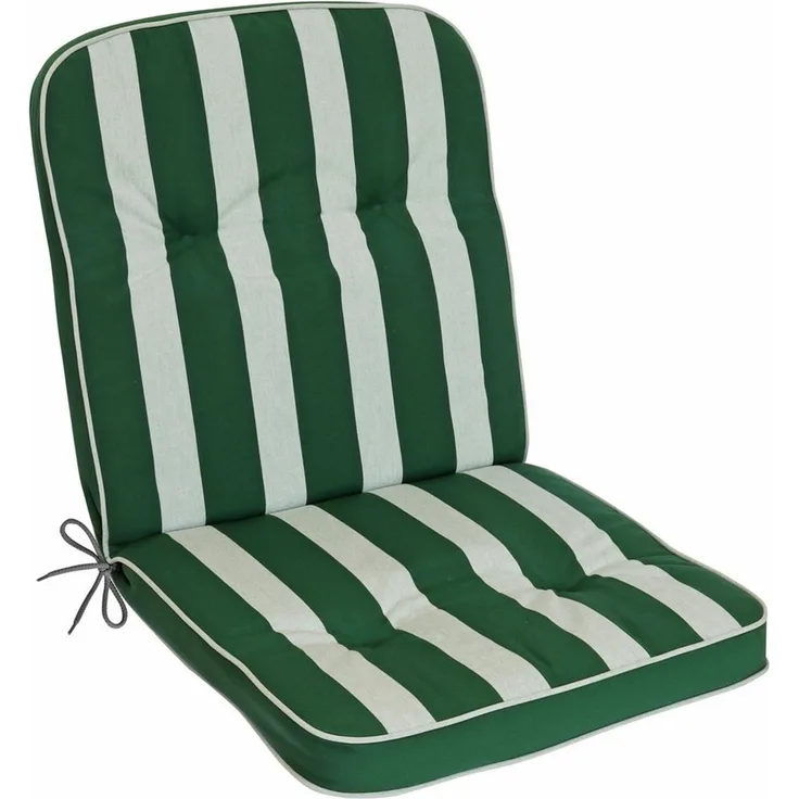 Herlag Polsterauflage Tilly, (1 St), Niedriglehner 100 x 50 x 6 cm Blockstreifen Grün-Gestreift 1 Stück