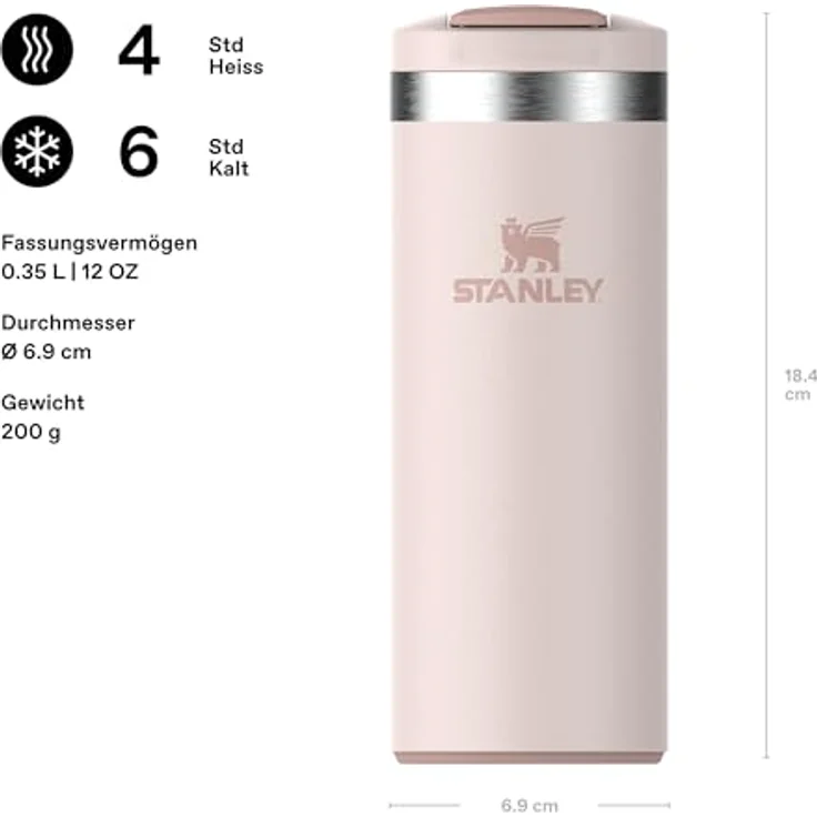 Stanley The Transit Fliptop Mug 0.35L Rose Quartz – Bild 2