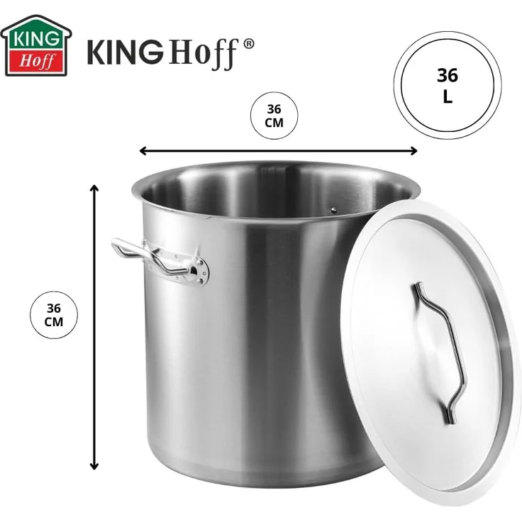 Kinghoff Kinghoff Gastronormtopf mit Deckel 36l KH1965 – Bild 2