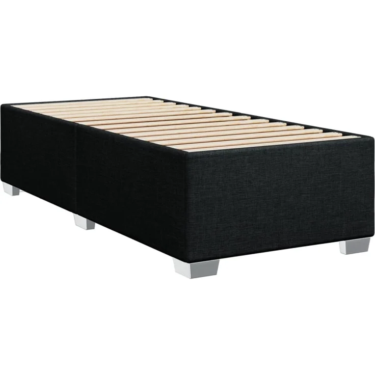 vidaXL Bettgestell ohne Matratze Schwarz 90x190 cm Stoff 3284438 – Bild 2