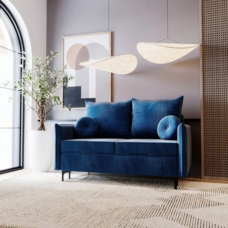 Compleo Schlafsofa für ein kleines Zimmer, Sofa 2-sitzer, Breite:145 cm LEO, bequem – Bild 5