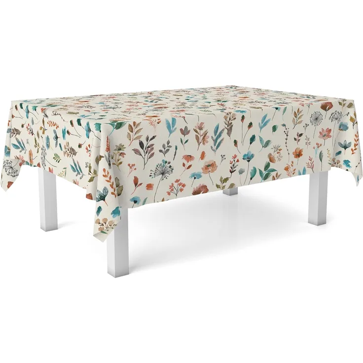 Martina Home Wachstuch-Tischdecke Garden Beige 140 rund