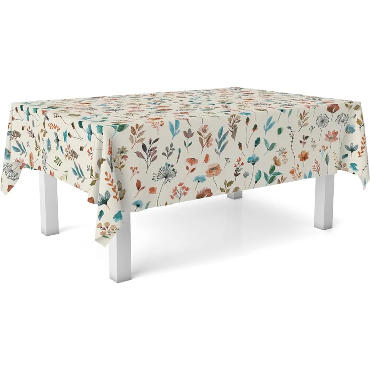 Martina Home Wachstuch-Tischdecke Garden Beige 140 rund
