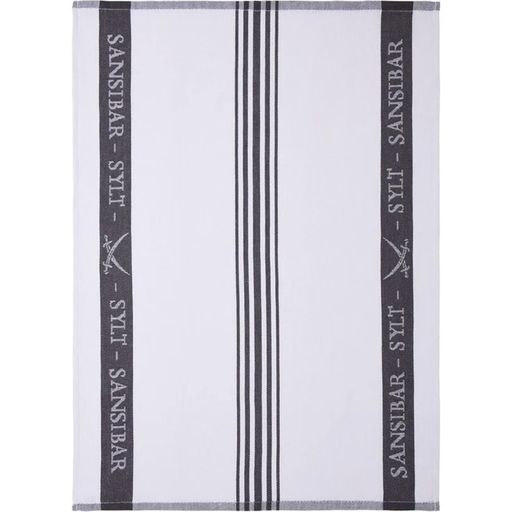 Sansibar Sylt Geschirrtuch Geschirrtuch SANSIBAR Jacquard BL 50x70 cm grau – Bild 2