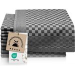 ZOLLNER 10er Set Geschirrtücher Baumwolle in 46x70 cm - super saugstarke und robuste Küchentücher – waschbar bis 60°C – in schwarz kariert - Gastronomiequalität - Oeko Tex® Zertifiziert