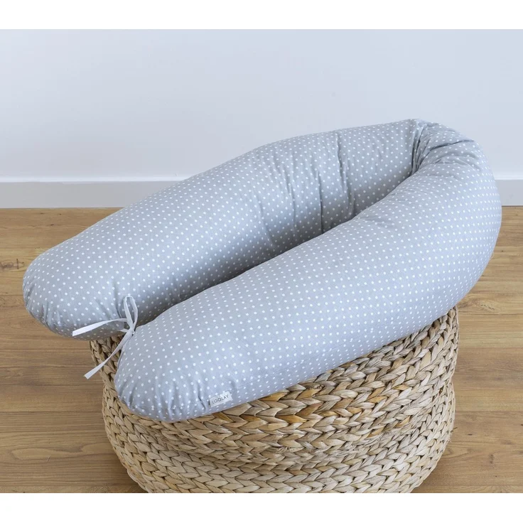 Loolay Stillkissen Baumwolle M/L o L/XL Schwangerschaftskissen Seitenschläferkissen Bezug, WEICH Füllung + 100% BIO-Baumwolle Kissenbezug, 170 oder 190 cm Stillkissen + Bezug abnehmbar mit Reißverschluss!, LOOLAY® - 100% Europäische Stoffe und Kleinser... – Bild 3