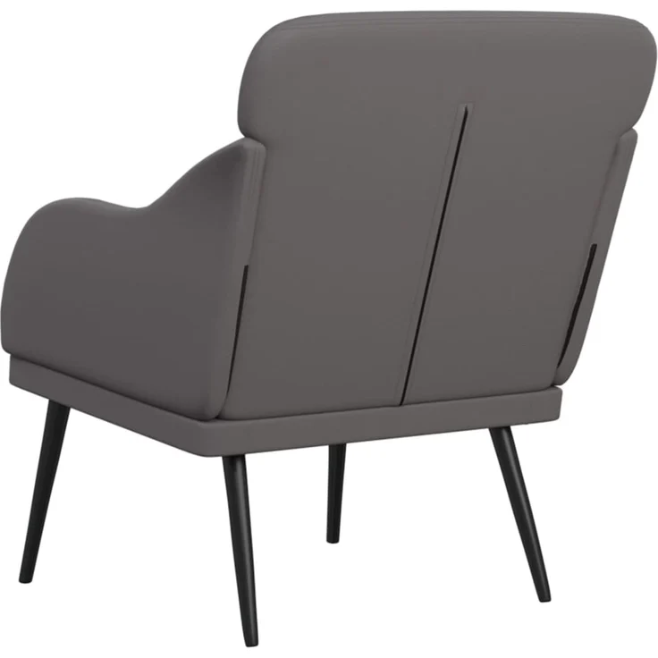 Sessel wohnzimmer, Relaxsessel Grau 63x76x80 cm Kunstleder – Bild 5