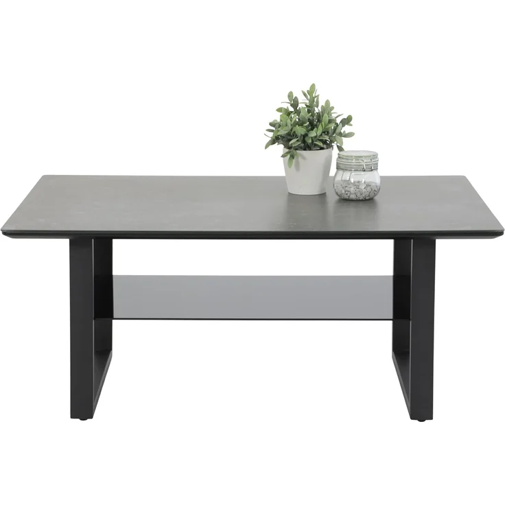 Hela Couchtisch Arne Glas Keramikoptik 105x69x45 cm – Bild 3