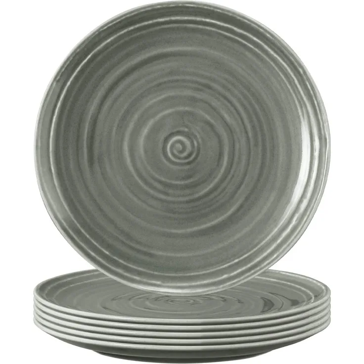Seltmann Weiden Terra Brotteller ø 17,7 cm perlgrau 6er Set