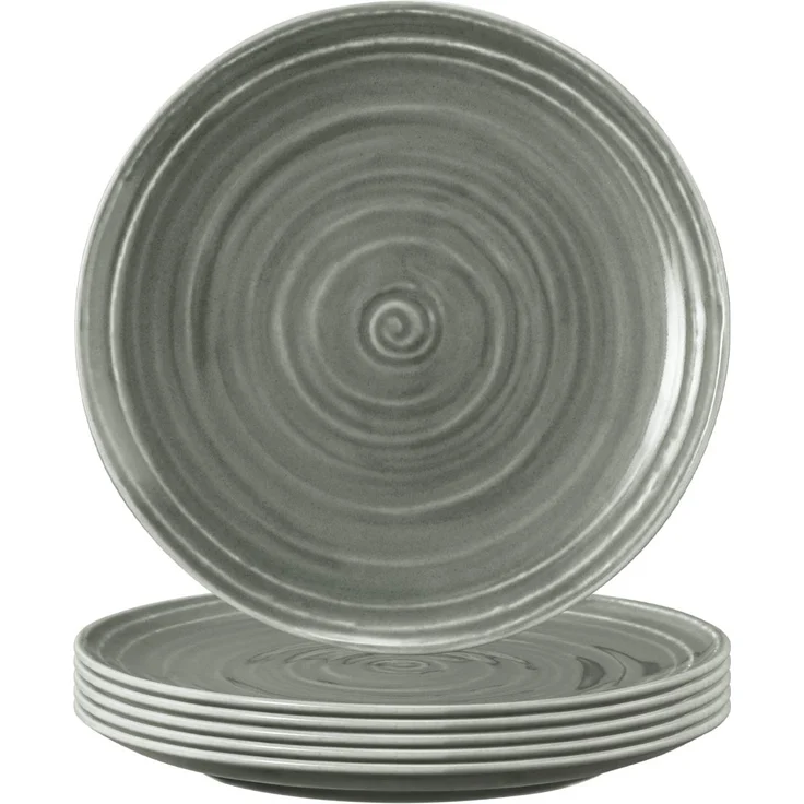 Seltmann Weiden Terra Brotteller ø 17,7 cm perlgrau 6er Set – Bild 1