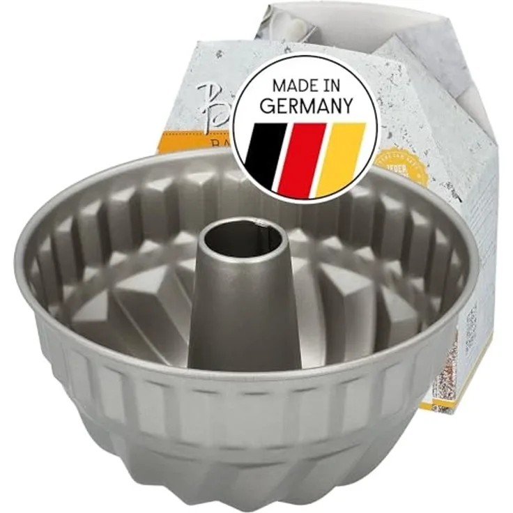 Birkmann 'BASIC BAKING' Gugelhupfform, Stahl grau, 19 x 9.5 x 19 cm, bis 230 °C backofengeeignet