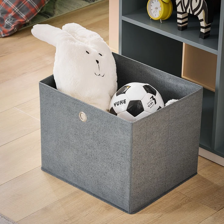 SoBuy KMB40-HG Kinderschrank, MDF, Lackiert, Dunkelgrau, 97 x 108 x 35 cm – Bild 6