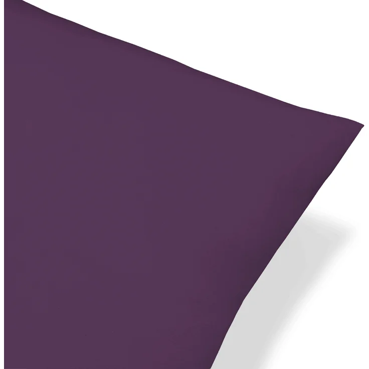 biberna Feinjersey-Kopfkissenbezug 0077144, dunkel violett, 2x 80x80 cm – Bild 3