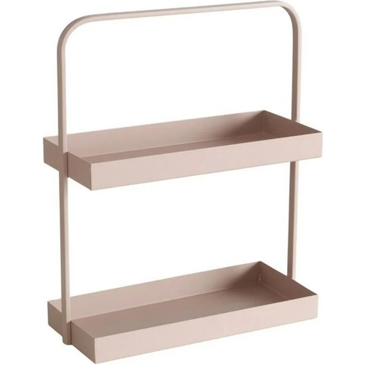 BOLTZE GRUPPE GmbH Etagere JAGO, H 38,5 cm, Beige, pulverbeschichtet, Eisen, (1-tlg), mit 2 Etagen und Tragegriff – Bild 2