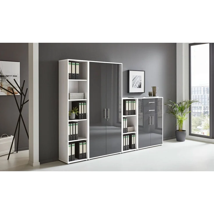 moebel-dich-auf Büromöbel-Set OFFICE EDITION, (Set 22, Aktenschrank, abschließbar, Metallgriffe), Made in Germany – Bild 1