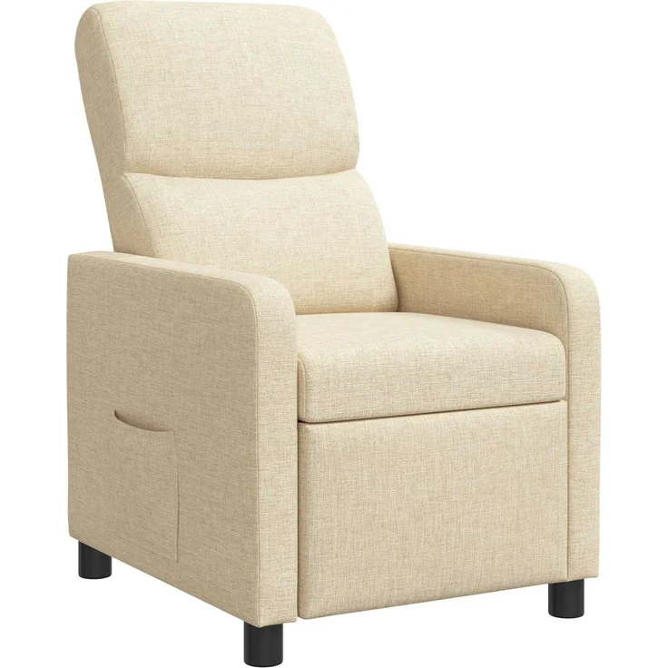 vidaXL Liegesessel Creme Polyester 42034824 – Bild 2