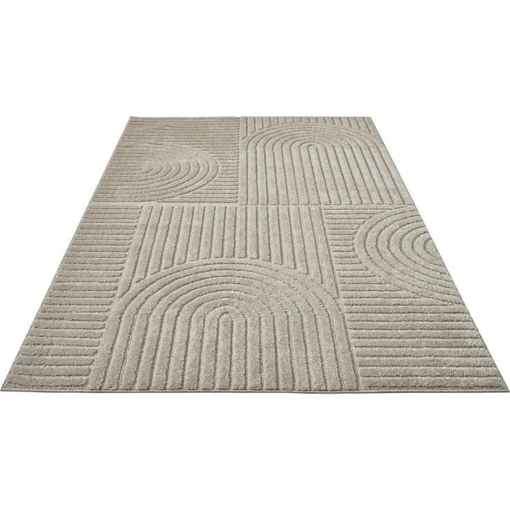 OTTO home Teppich Jonne, Boho-Design, Scandi, Designteppich, rechteckig, Höhe: 20 mm, Hoch-Tief, 3D Optik, skandinavischer Stil, Wohnzimmer, Schlafzimmer – Bild 2
