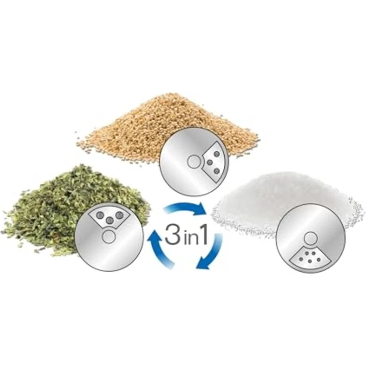 METALTEX 259850000 3er Set Gewürzstreuer Glas/Inox 100 ml – Bild 2