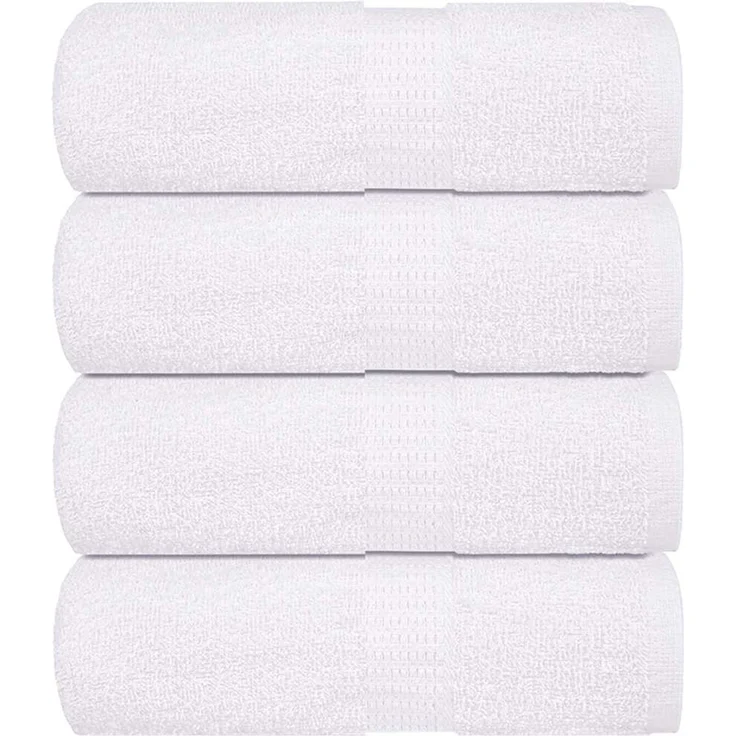 vidaXL Waschtücher FROGN 4 Stk. Weiß 30x30 cm 360 g/m² 136642 – Bild 1