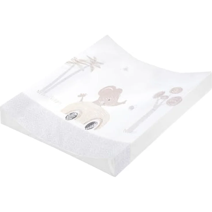 Julius Zöllner® 2-Keil Wickelauflage 60x71 cm - weiche Wickelunterlage - Baby Wickeltischauflage - Folie, wasserdicht & abwischbar - Made in Germany - OEKO-TEX Standard 100 - Safaritour – Bild 2