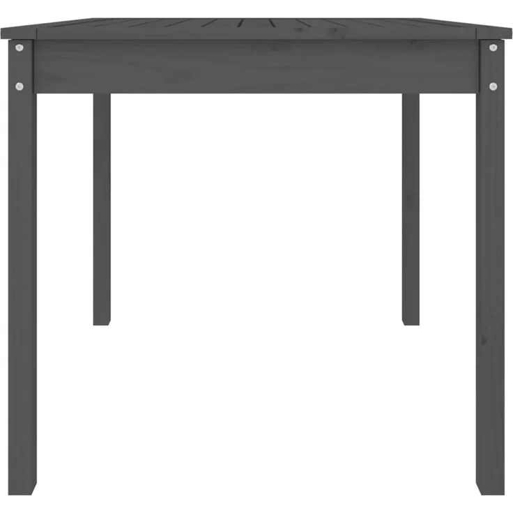 Gartentisch, Balkontisch, Küchentisch Grau 82,5 x 82,5 x 76 cm Massivholz Kiefer – Bild 6