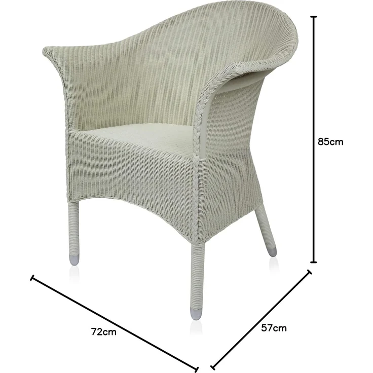 SEDEX Charlotte Loom Sessel Altweiß mit Kissen | Rattangestell – Bild 3