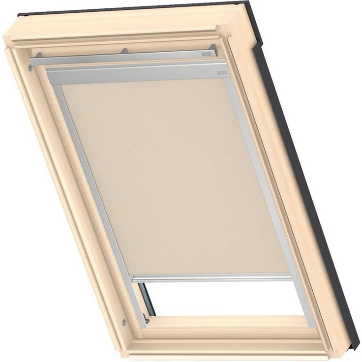 Verdunklungsrollo DBL M06 4230, VELUX, verdunkelnd, ohne Bohren, in Führungsschienen, VELUX »Pick & Click!«, alufarbene Führungsschienen & Griffleiste – Bild 2